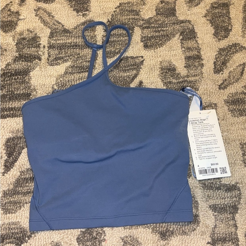 lululemon athletica Blue Crop Top